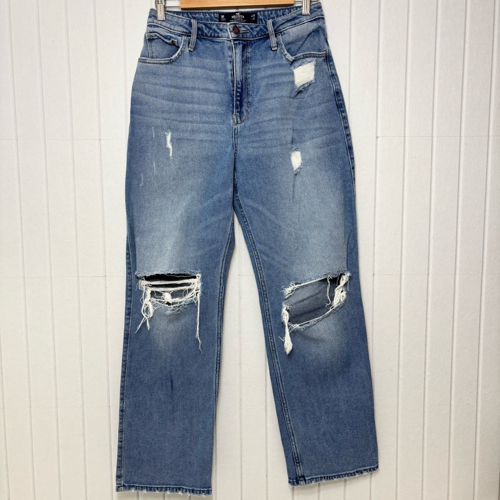 Hollister California Distressed Ultra High Rise Dad Jeans Vintage Stretch 29/31‎